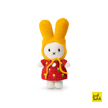 <tc>Miffy handmade and her red tulip dress + yellow hat</tc>