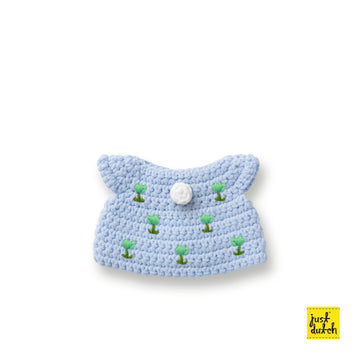 <tc>Pastel blue tulip dress handmade</tc>