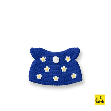<tc>Blue flower dress handmade</tc>