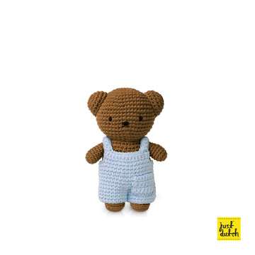 <tc>Boris handmade and his pastel blue overall</tc>