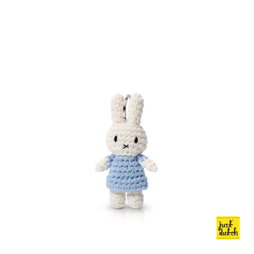 Miffy 米飛 手工編織 鑰匙圈 - 粉藍