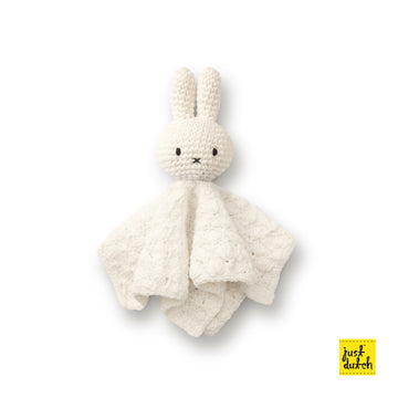 Miffy 米飛 安撫巾 復古花紋 - 白色