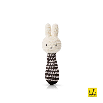 Miffy 米飛 條紋手搖鈴 - 黑色
