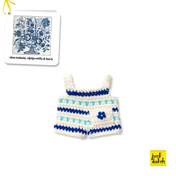<tc>New delft blue overall handmade</tc>