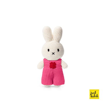 Miffy 米飛和她的桃紅幸運草連身褲