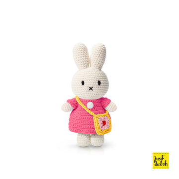 Miffy 米飛和她的桃紅洋裝+小花包