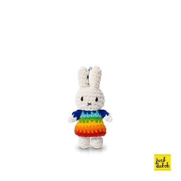 Miffy 米飛兔 手工編織 鑰匙圈 - 彩虹