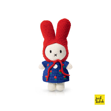 <tc>Miffy handmade and her blue tulip dress + red hat</tc>