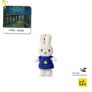 Miffy 米飛 手工編織 鑰匙圈 - 梵谷 星空