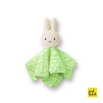 Miffy 米飛 安撫巾 復古花紋 - 粉綠