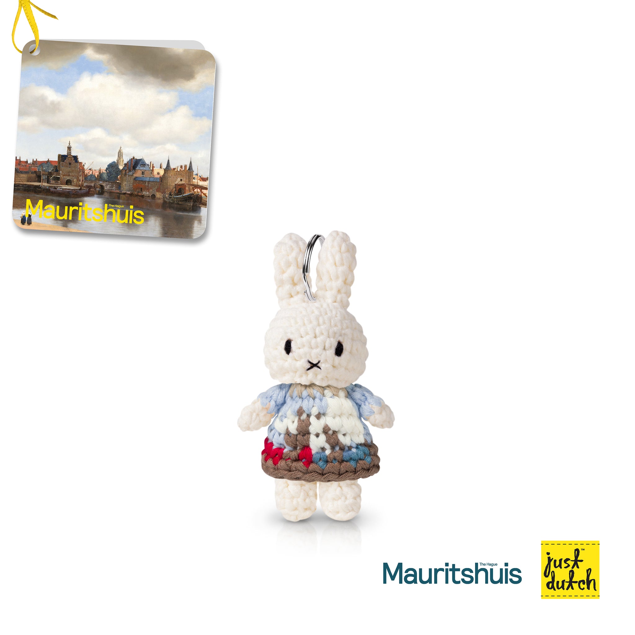 Miffy 米飛 手工編織 鑰匙圈 - 台夫特風景